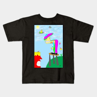 STOP SCARING ME 🎈 Kids T-Shirt